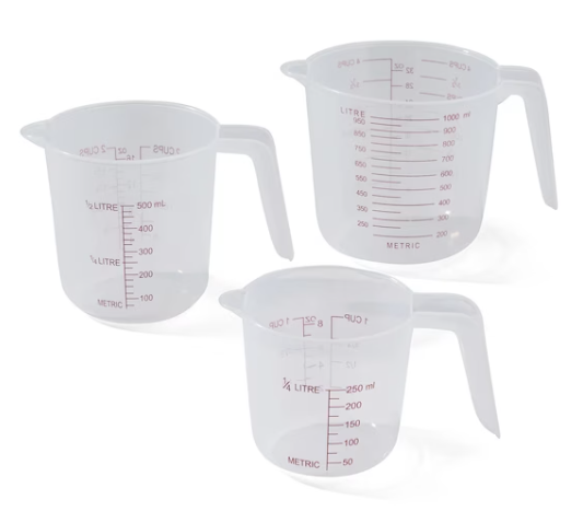 Set of 3 Measuring Jugs