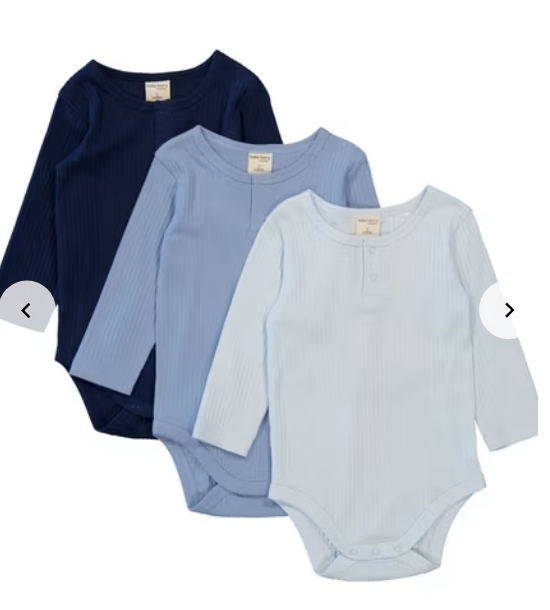 3 Pack of Long Sleeve Bodysuit