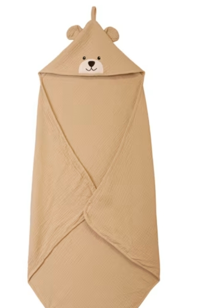 Hooded Muslin Bath Towel