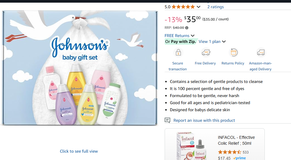 baby wash gift set