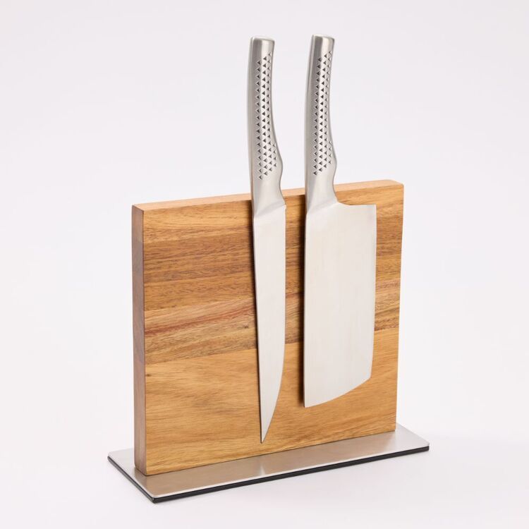 wooden knife stand