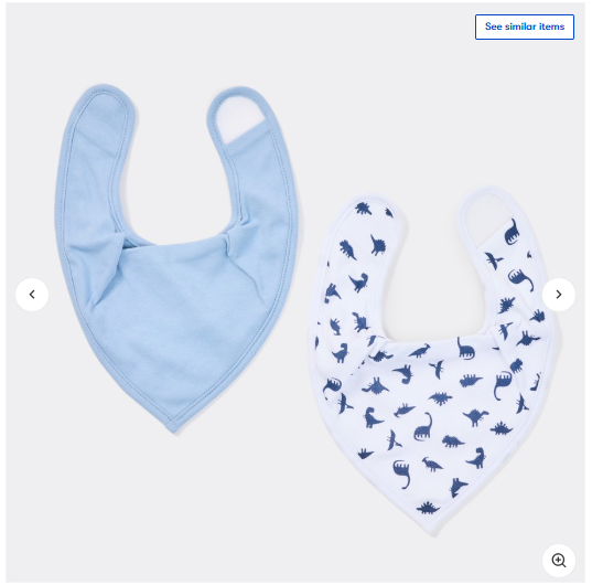 triangular bibs two pack x2