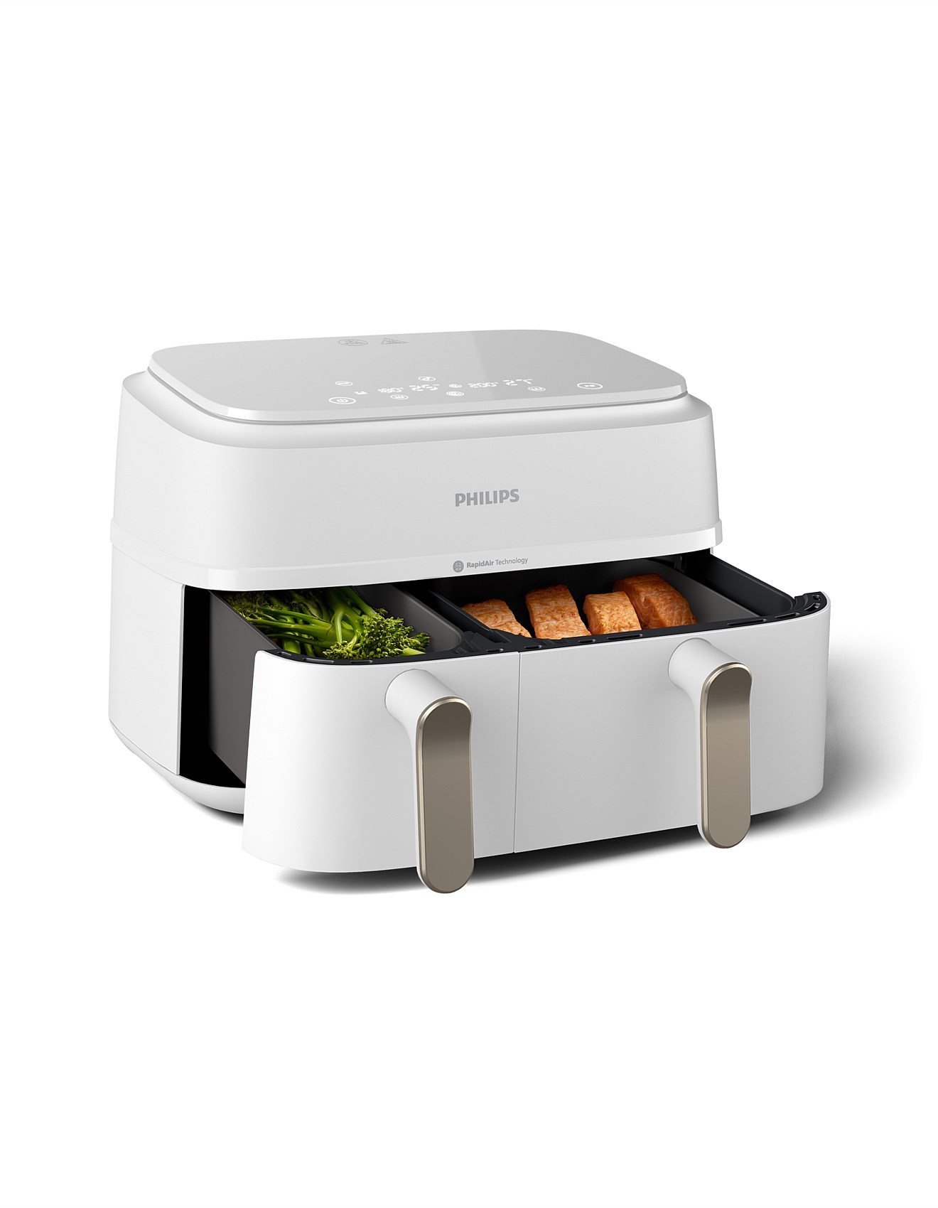 Philips NA353/10 3000 Series 9L Dual Basket Air Fryer White