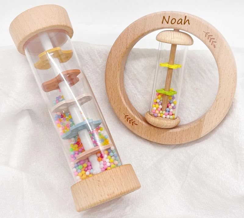 Personalized Baby Rattle New Gift Sensory Toys