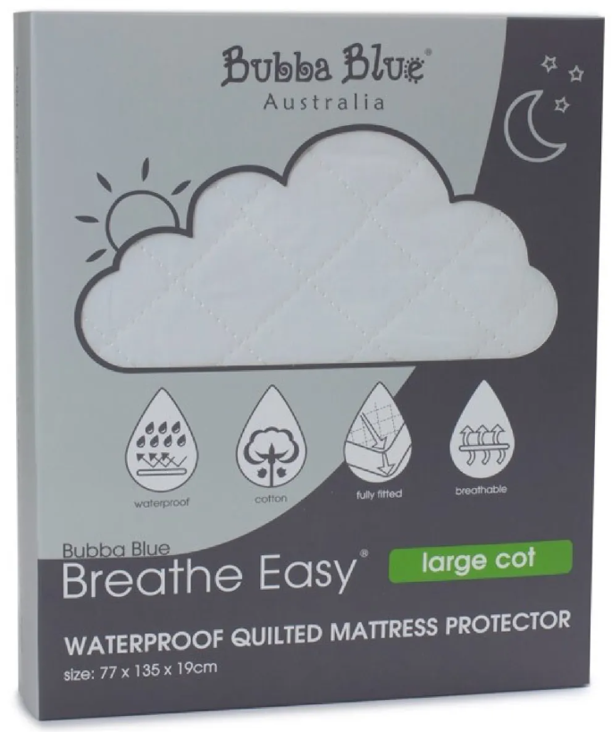 2 x Large Cot Mattress Protectors