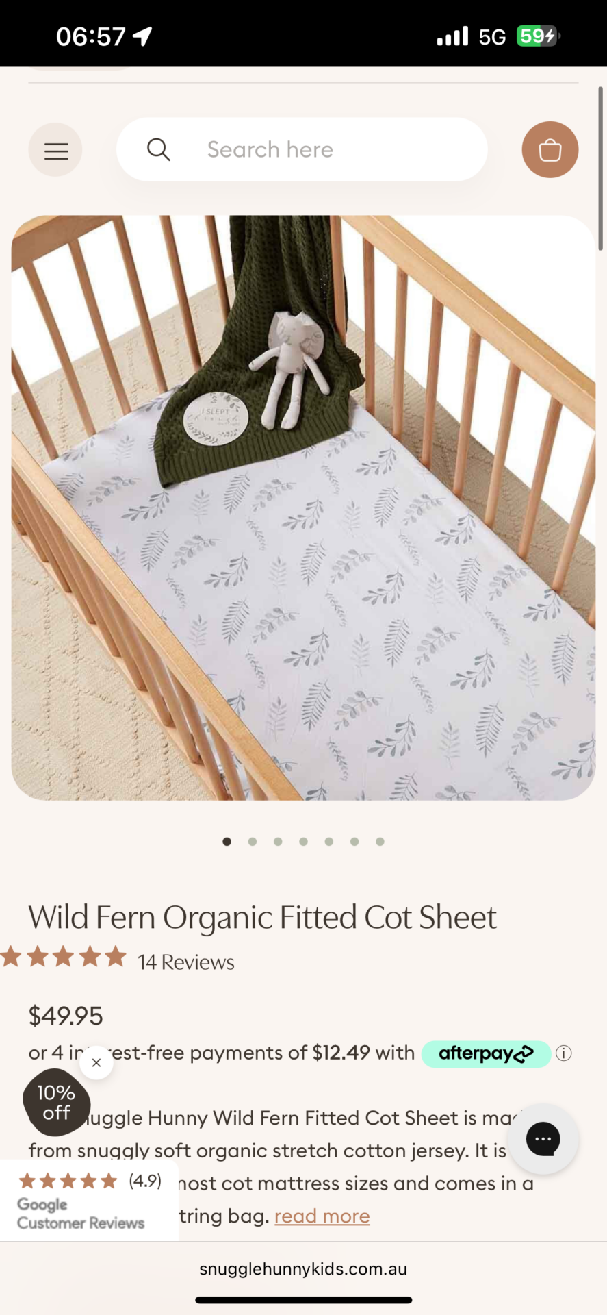 Cot Sheet