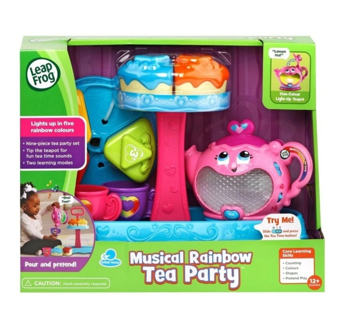 Musical rainbow tea party