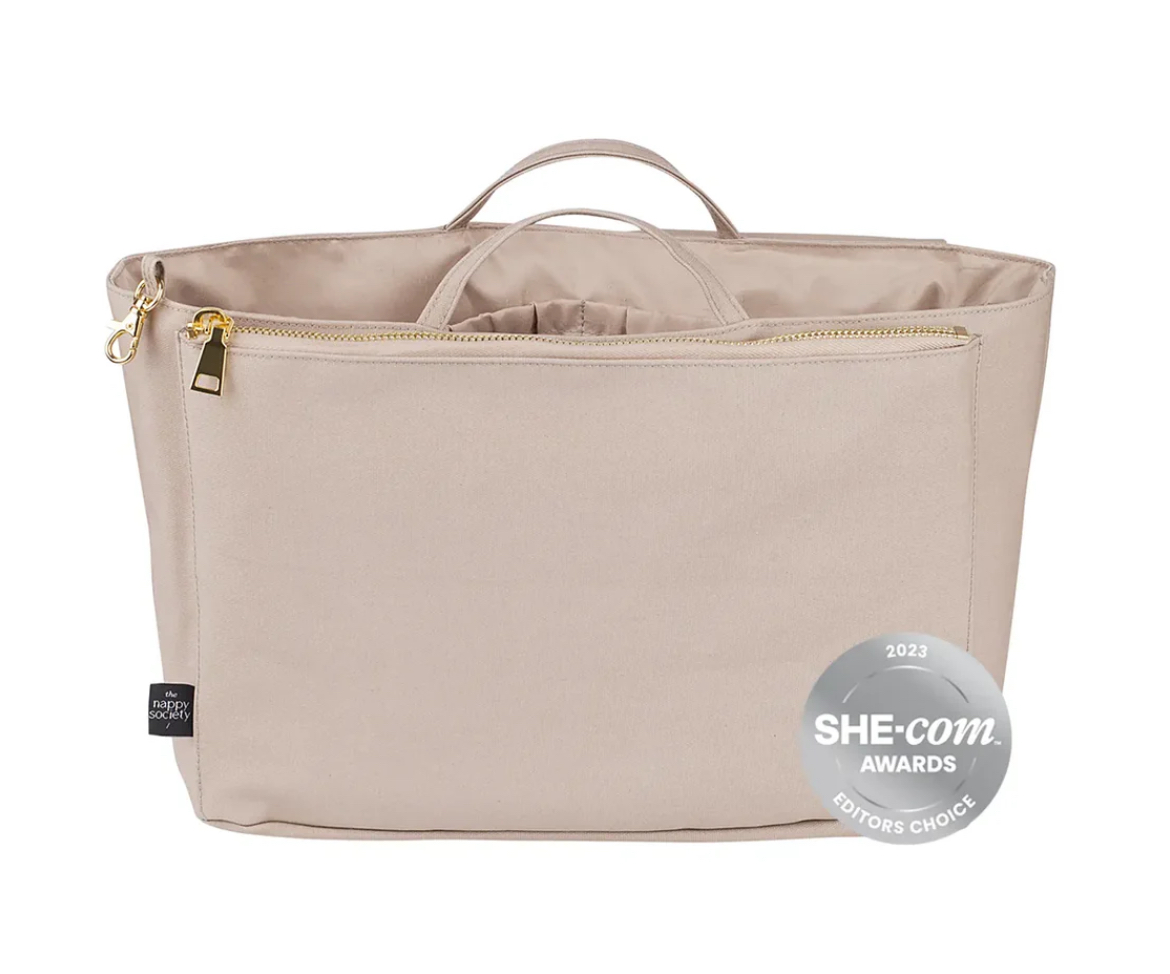 Baby Bag Insert Organiser - compact - sand