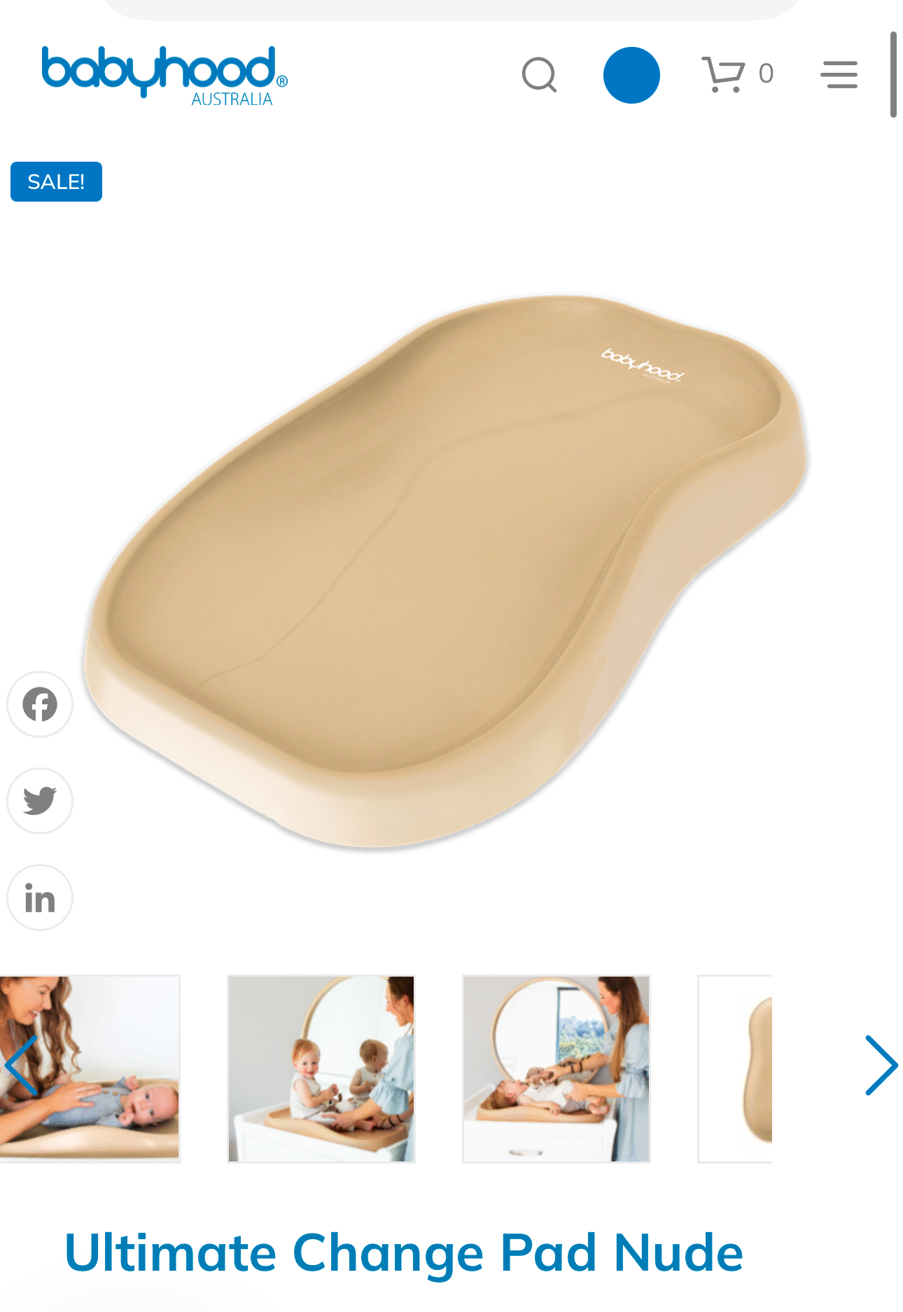 Babyhood: Change Mat - Nude colour