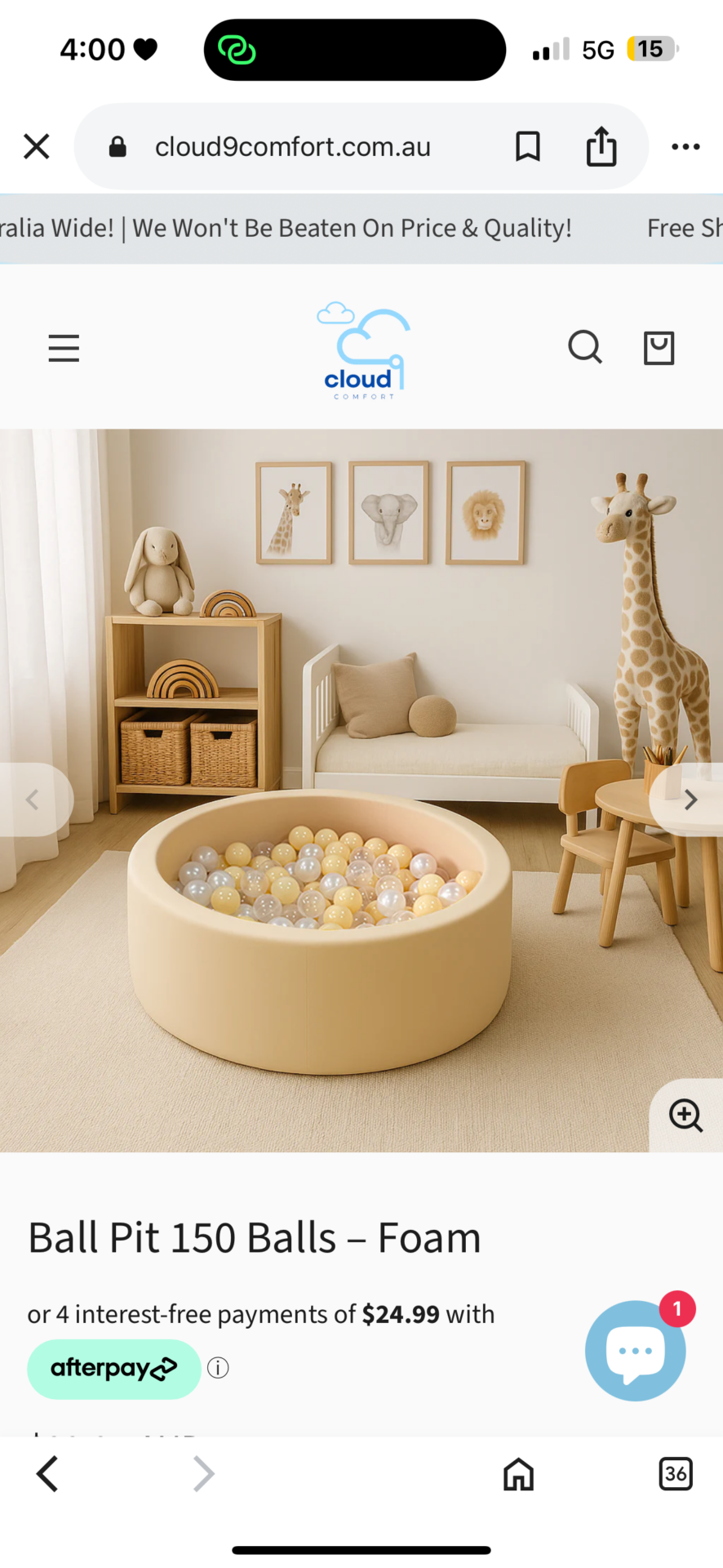 Beige Ball Pit - 150balls
