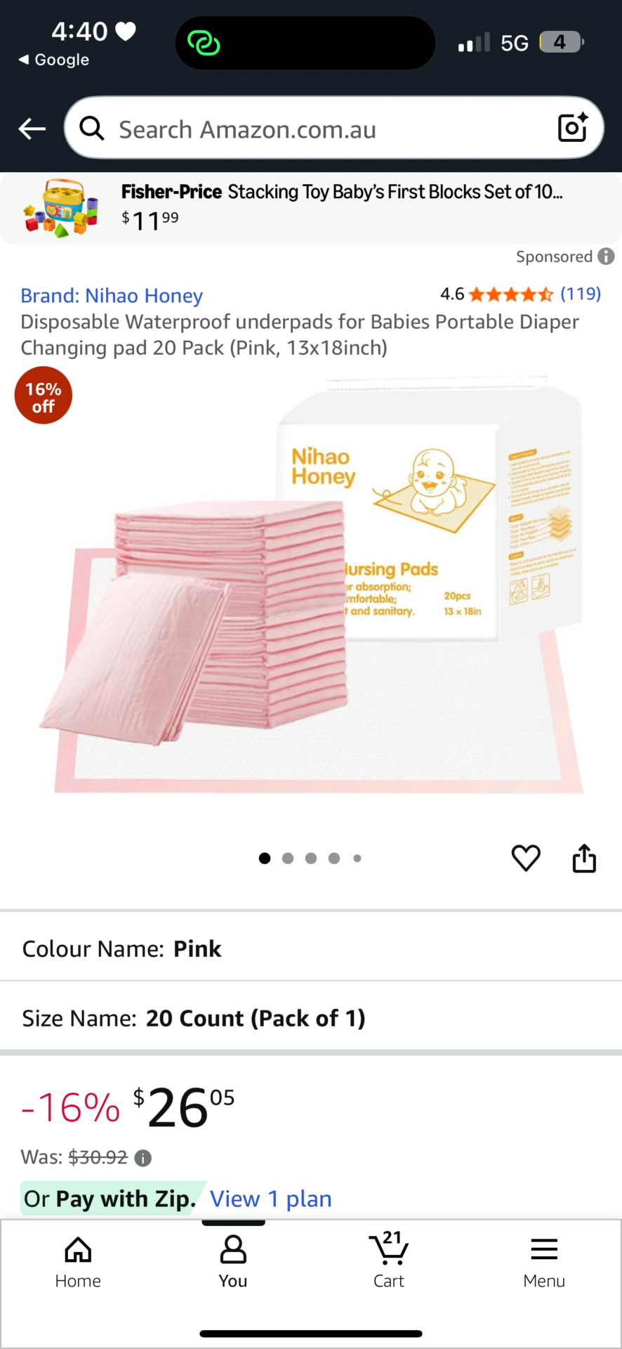 Brand Nihao Honey: 2x disposable mats