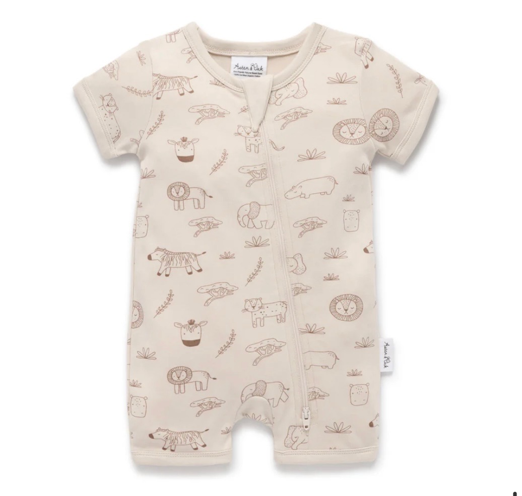 Double Zip Short Onesies