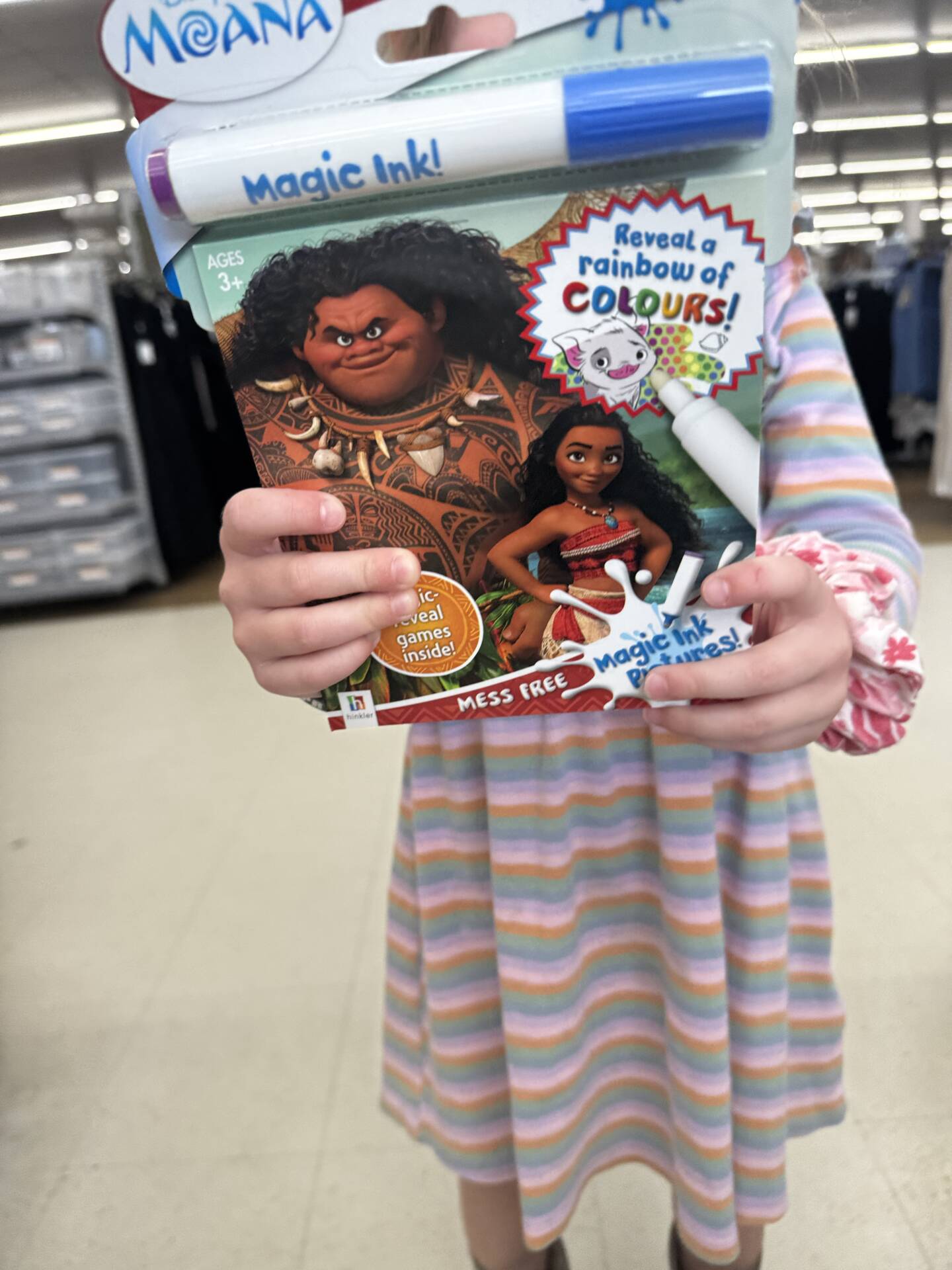 Moana colouring book - Claire