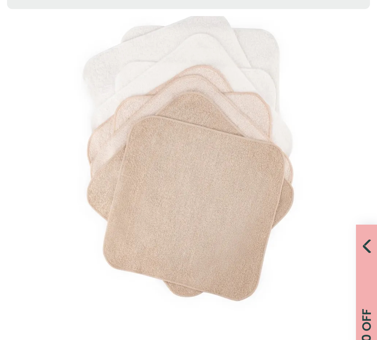 Lil Bamboo 10 Pack Washer Towelling Iced Coffee