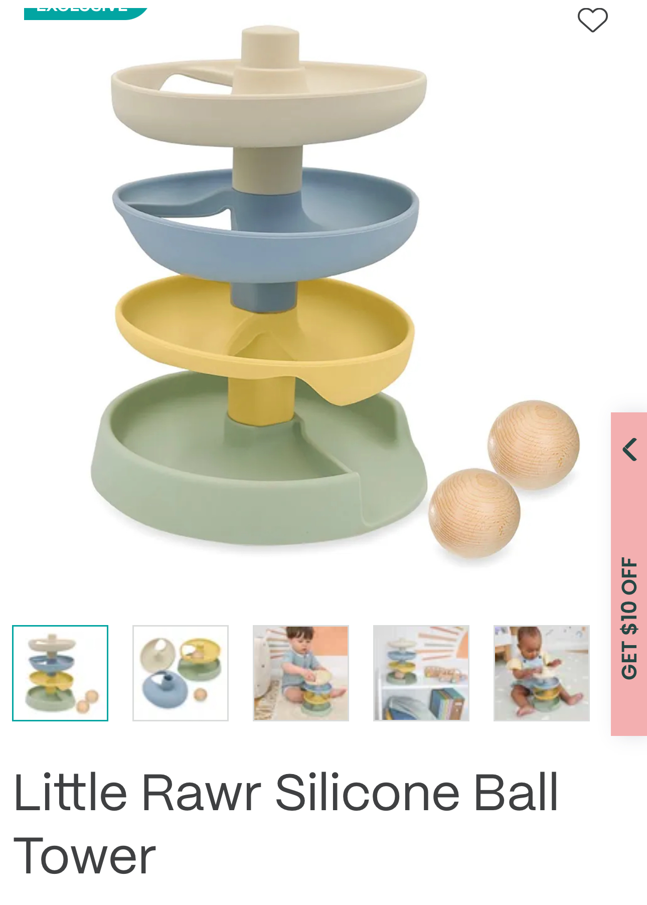 Little Rawr Silicone Ball Tower