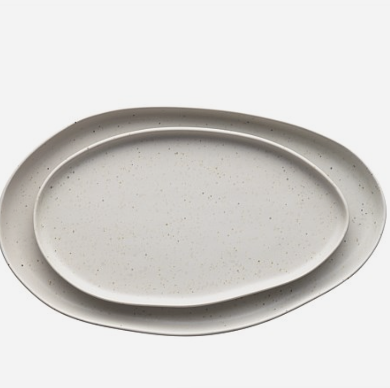 DOMUS S2 OVAL PLATTER ECRU