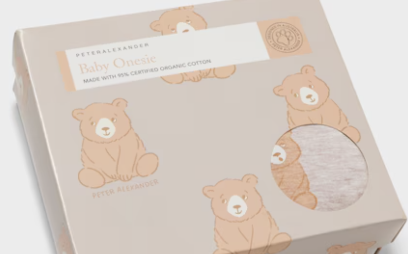 Baby Organic Bear Print Onesie
