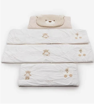 4pc Cot Bumper Set - Beige