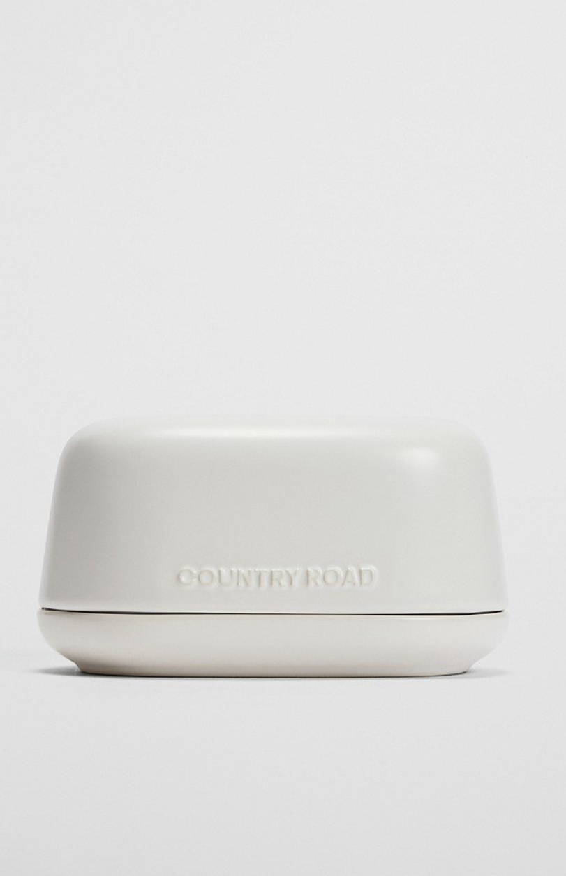 Demm butter dish - snow