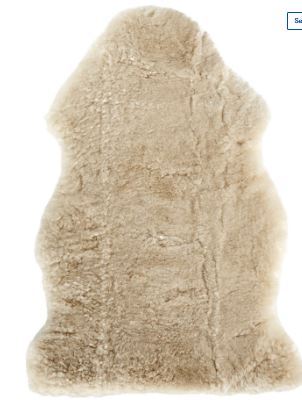 Dymples Lambskin Baby Rug - Cream