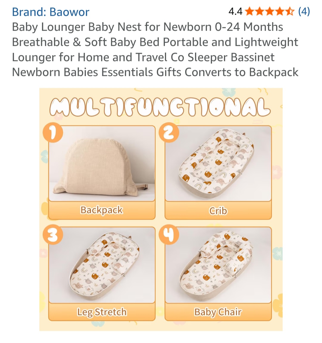 Multifunctional Baby Lounger