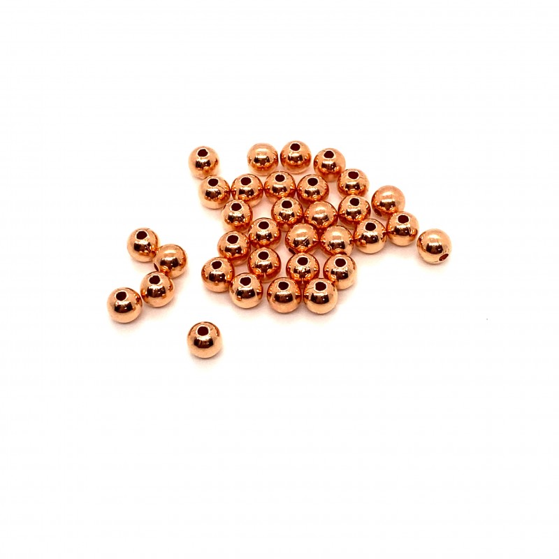 6mm Raw Copper beads, 100 pack