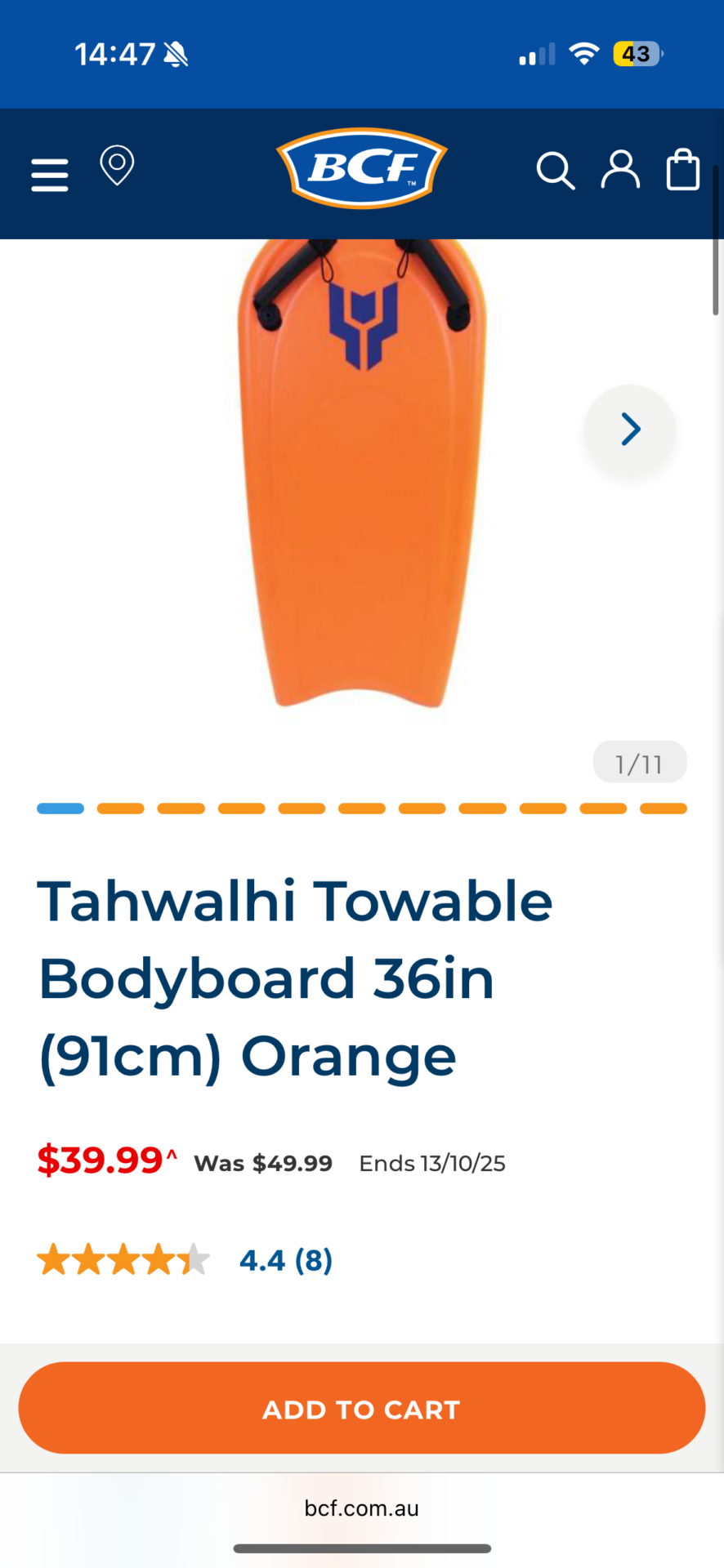 Oliver - Towable bodyboard - BCF
