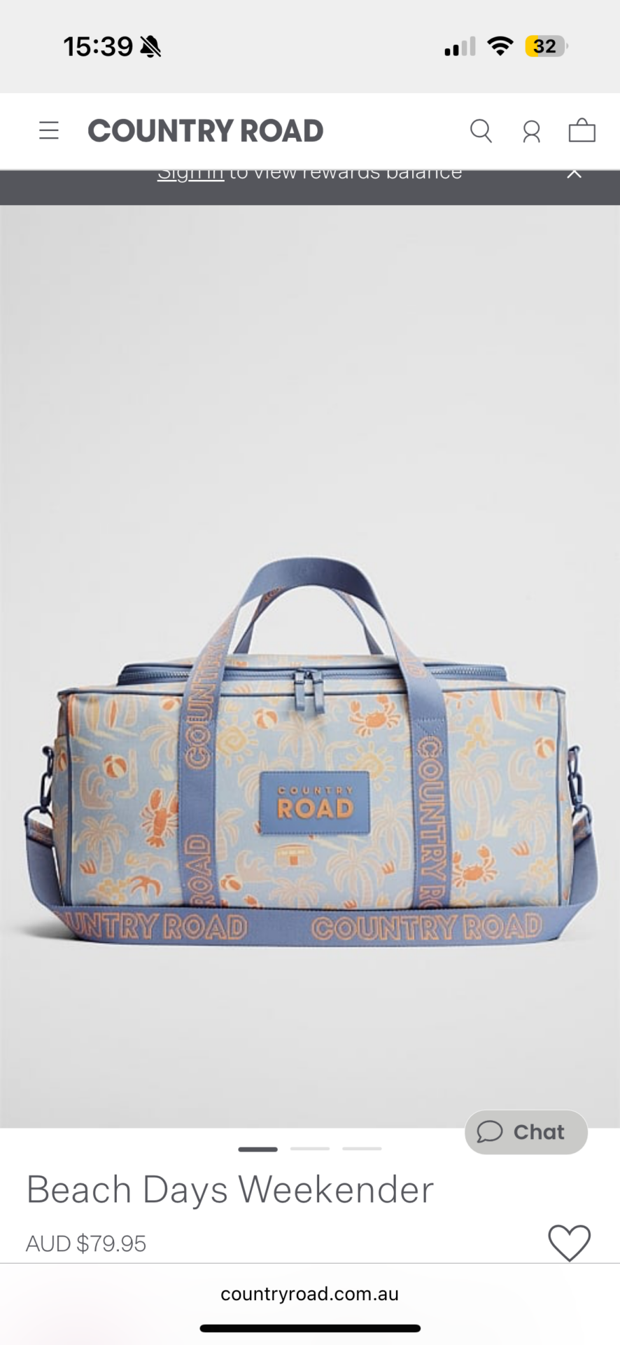 Oliver - overnight bag- county road