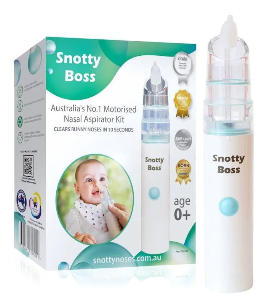 Saline drops and nasal aspirator