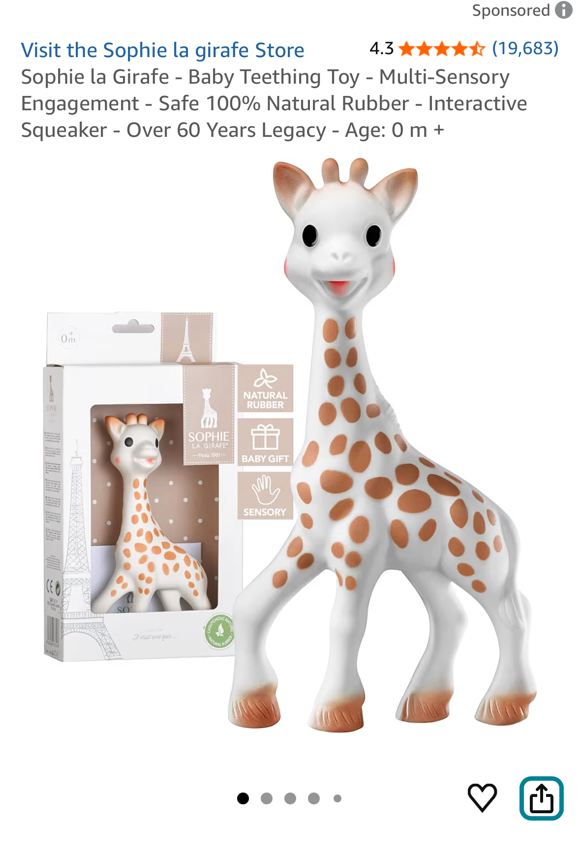 Sophie Giraffe teether