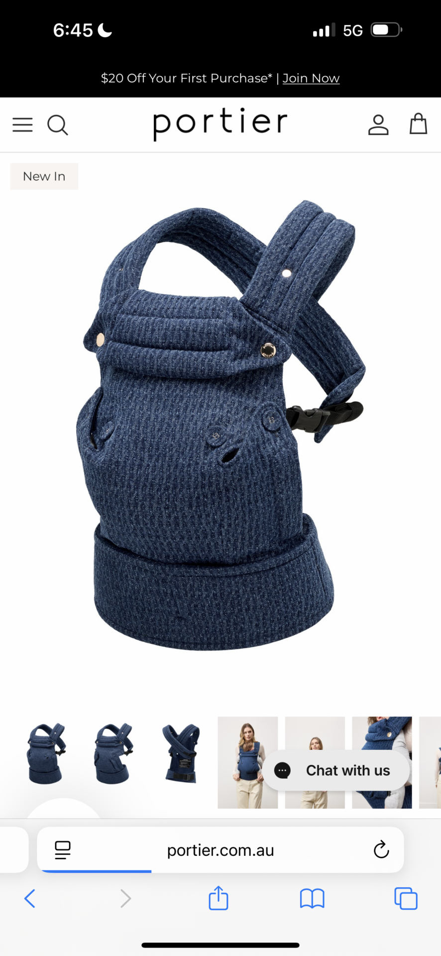 Portier Carrier - Blue Denim