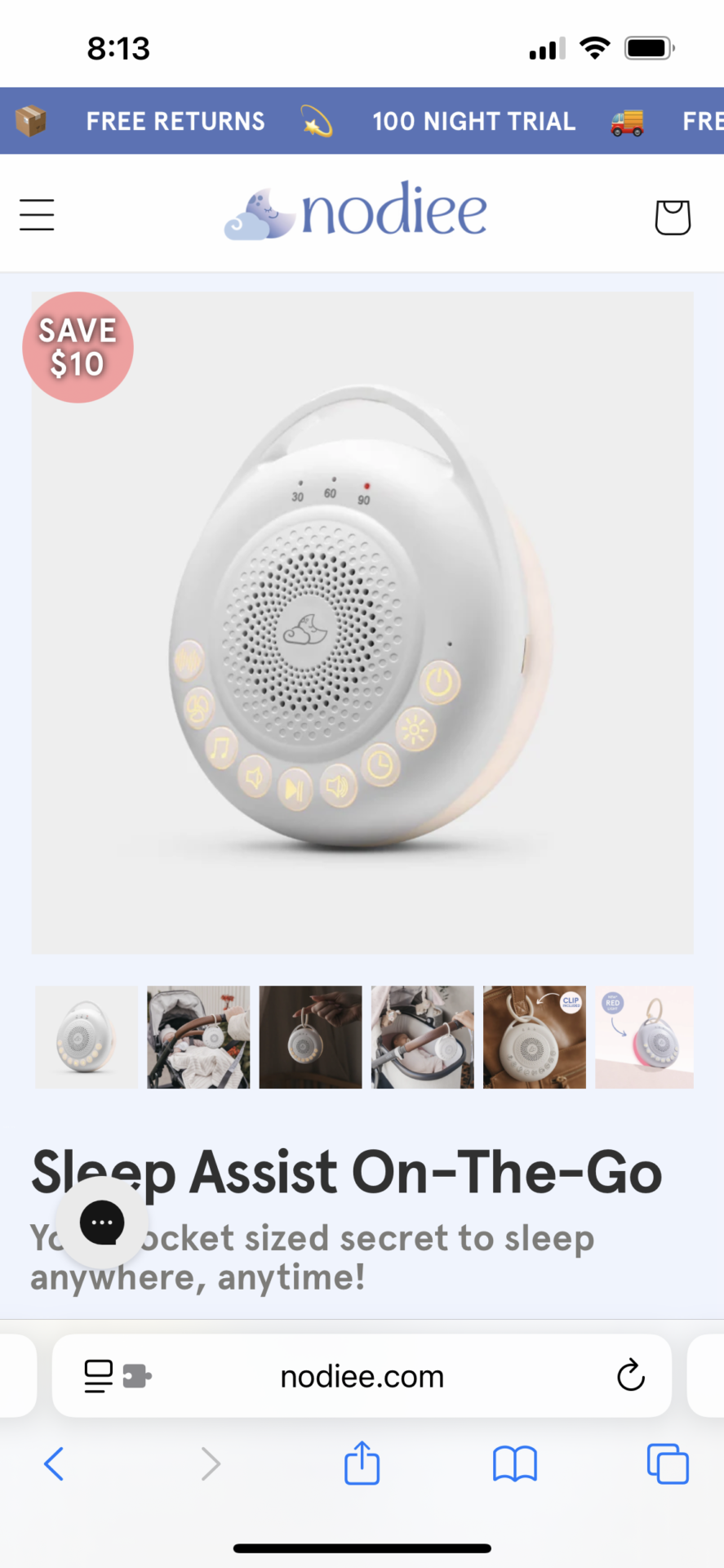 Sleep assist on the go