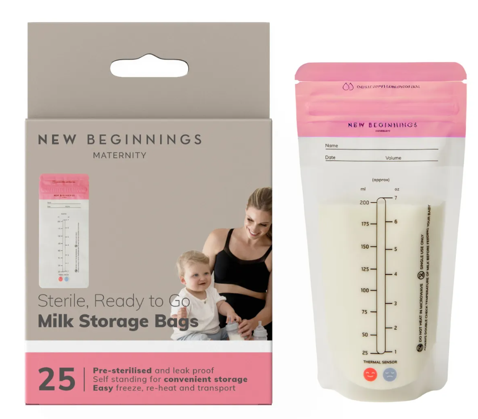 New Beginnings Breast Milk Storage Bags 25 Packs