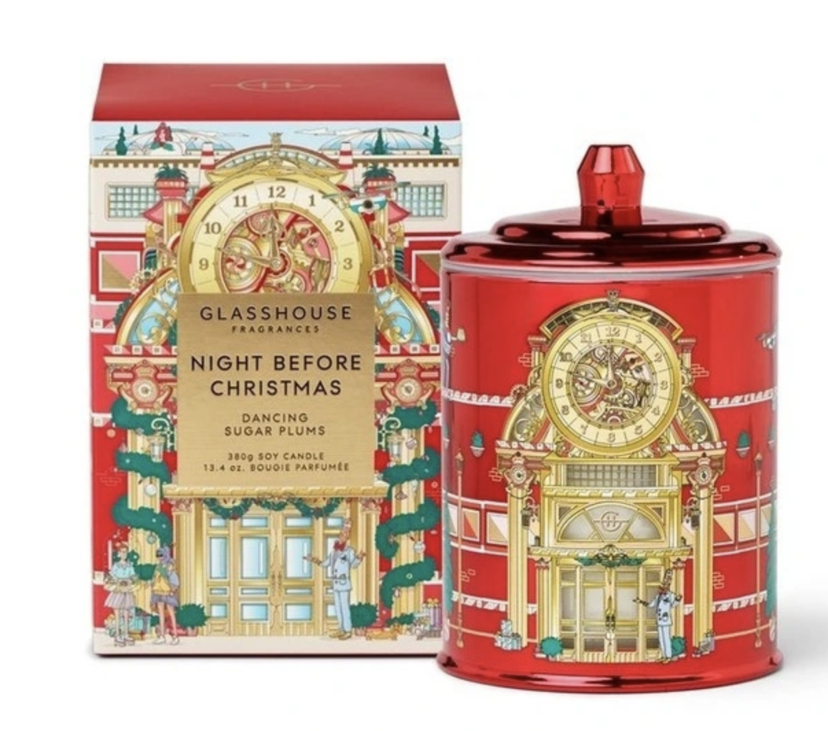 Glasshouse Fragrances Night Before Christmas 380g Soy Candle