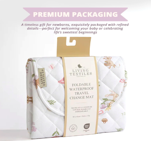 Mobile Baby Change Mat Travel by Living Textiles (Whimsical Wonderland)