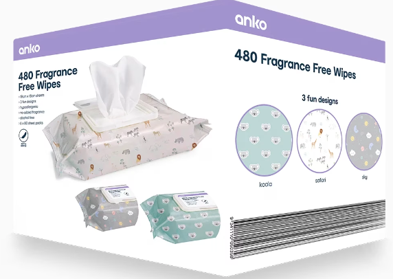 Fragrance Free Wipes