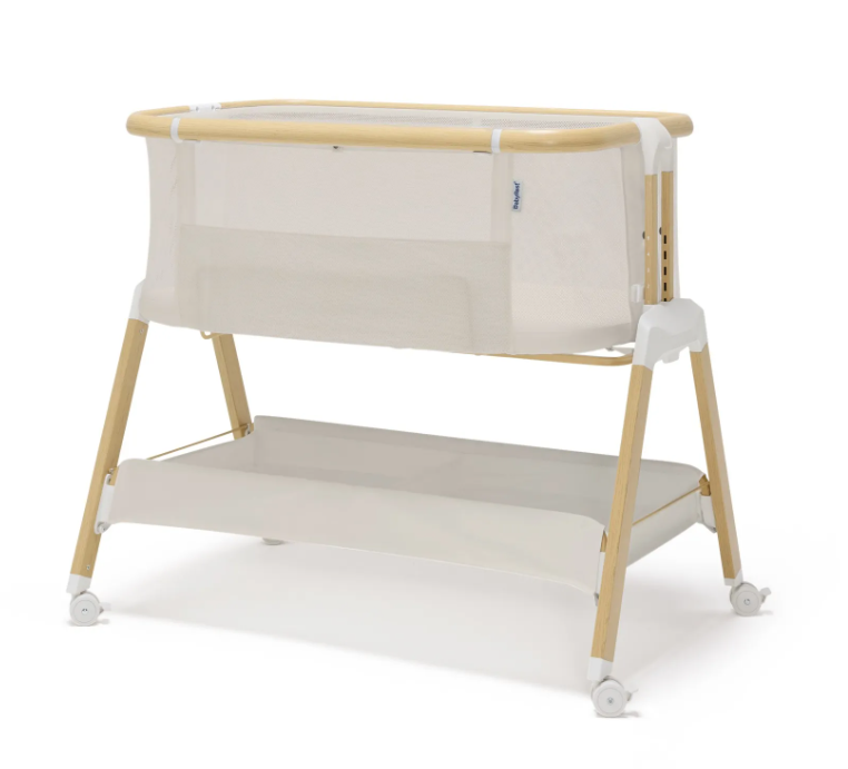 Babyrest Alfie Bedside Bassinet Beige/Natural