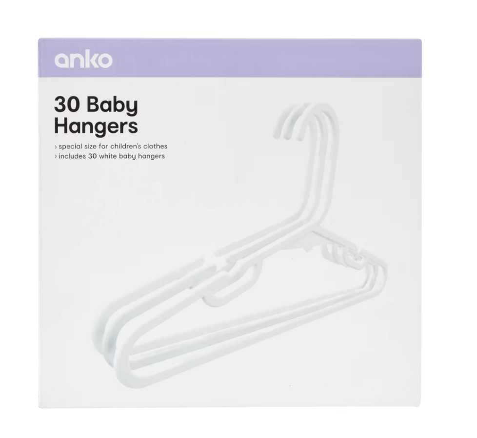 30 Pack Baby Hangers