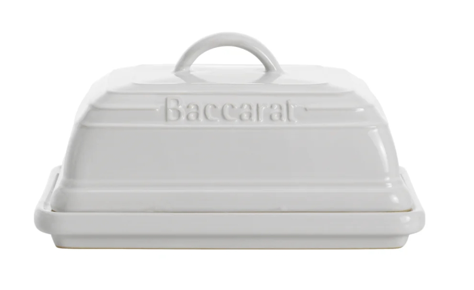 Baccarat Stoneware Butter Dish