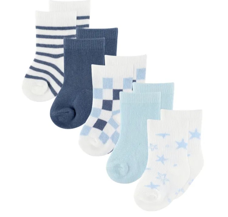 Socks 5pk - 0-3mo