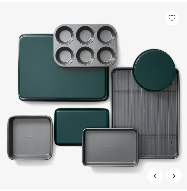 Everten Ease 8pc Non Stick Baking Set Forest Green