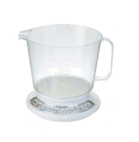 Kitchen Scale with Jug 2.2kg in White