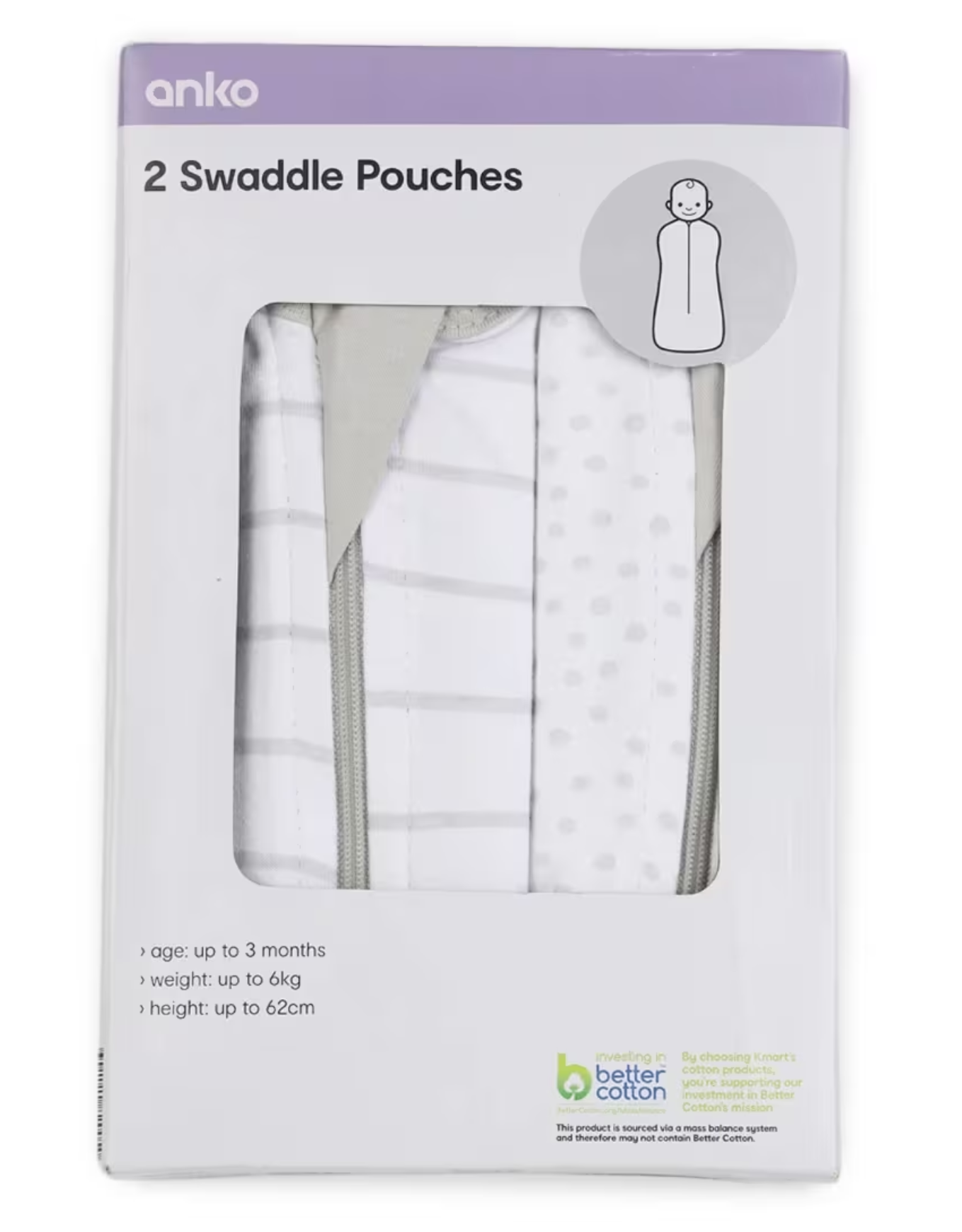 2 Pack Swaddle Pouches