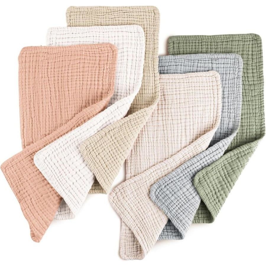 Konssy Muslin Baby Burp Cloths Set