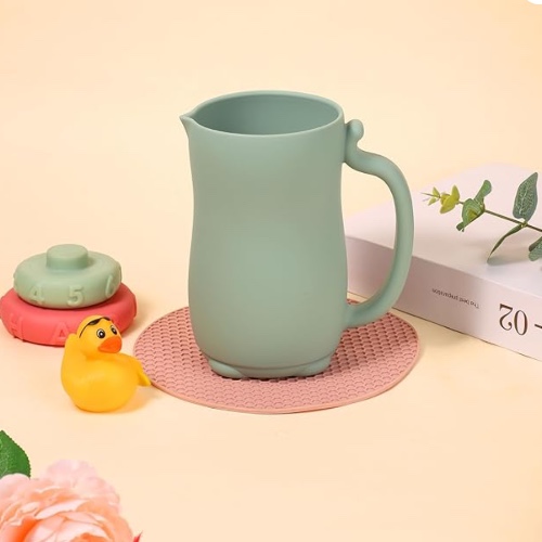 Silicone baby bath rinse cup