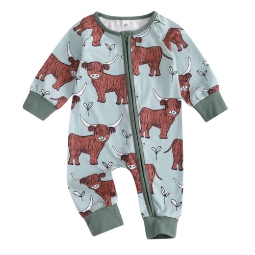 Highland cow onesie