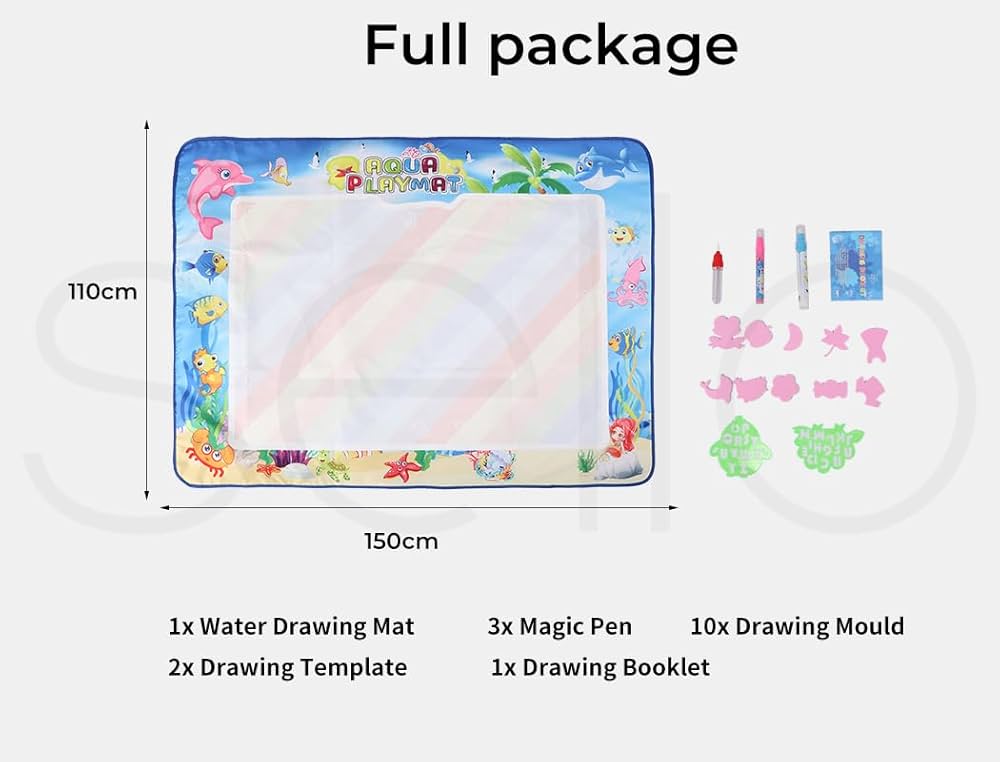 Mess free drawing mat