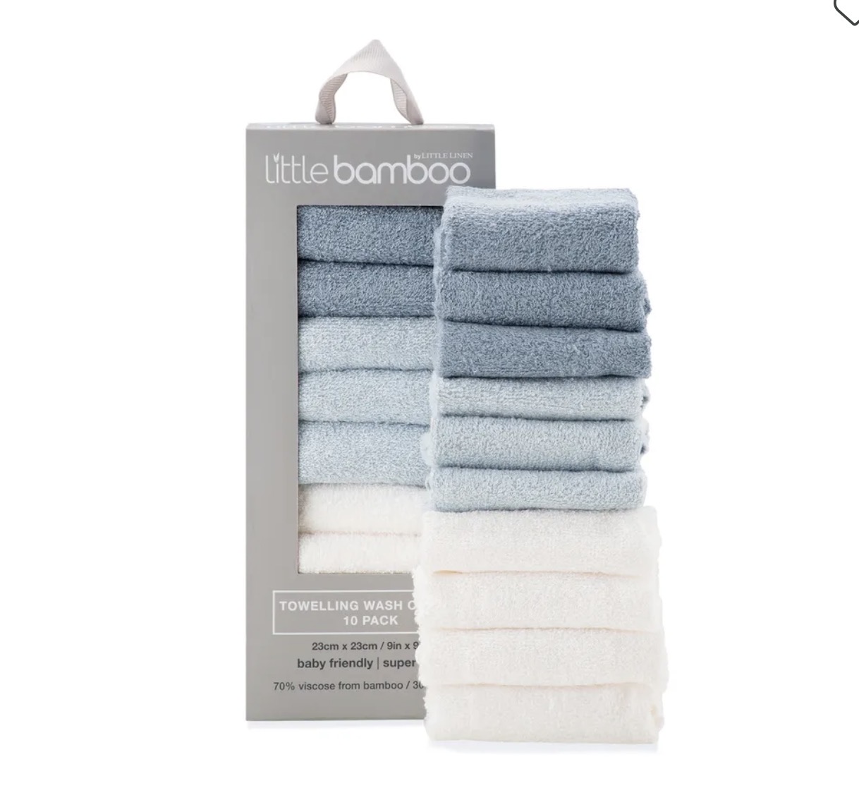 Little Bamboo Towelling Washers