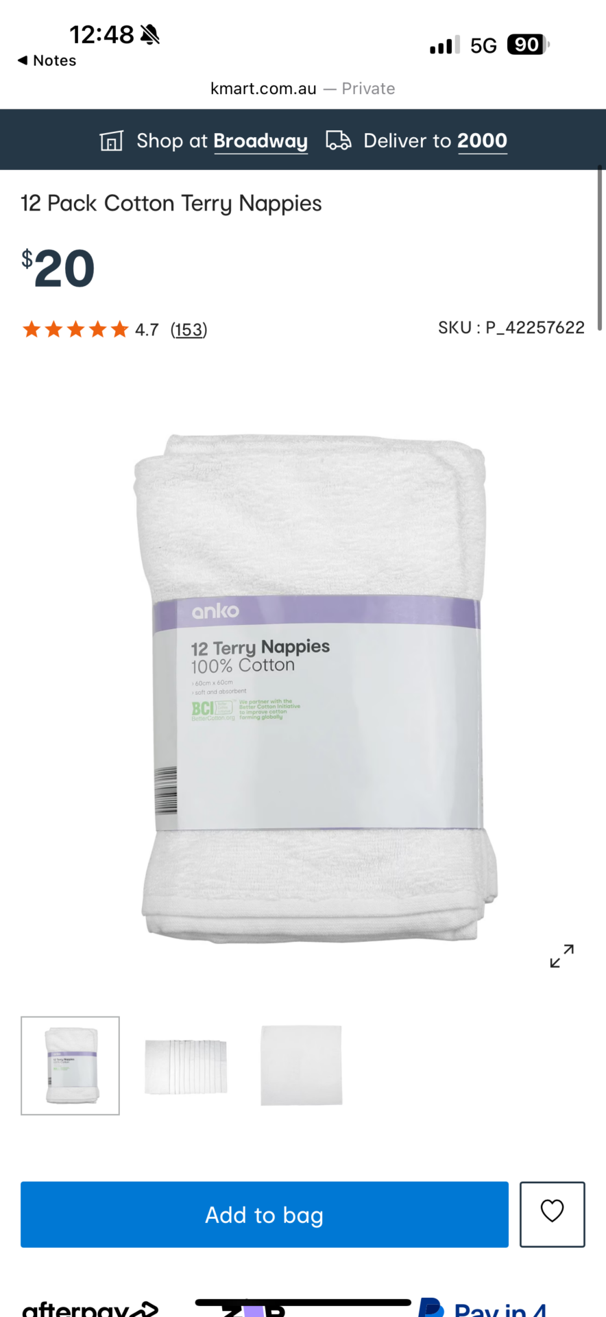 Kmart Burp cloths terry towels