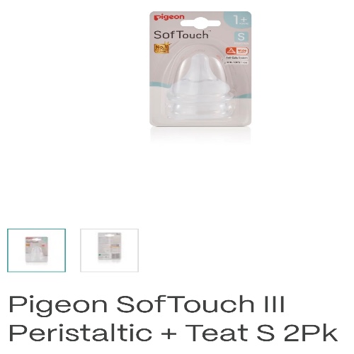 Pigeon SofTouch wide‑neck replacement hoods/lids, size S,M and L